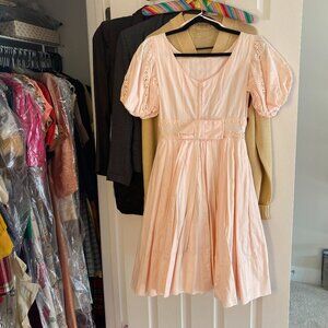 🌸 1950s Jr. Flair “Sportlane” Ballet Blush Dress 🌸